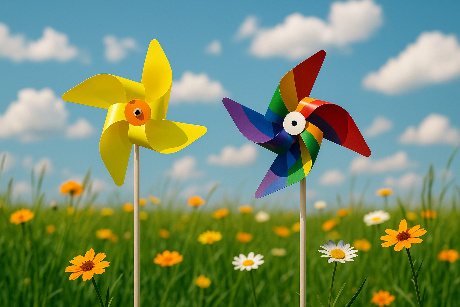 Printed Paper Promotional Windmills